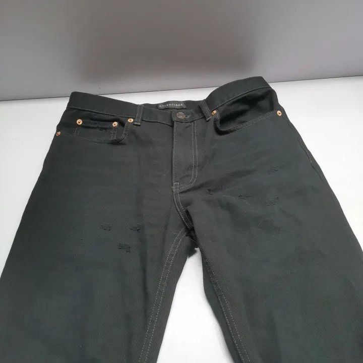 Balenciaga Balenciaga FW22 High Waist Straight Leg Jeans Size US 30 / EU 46 - 8 Thumbnail