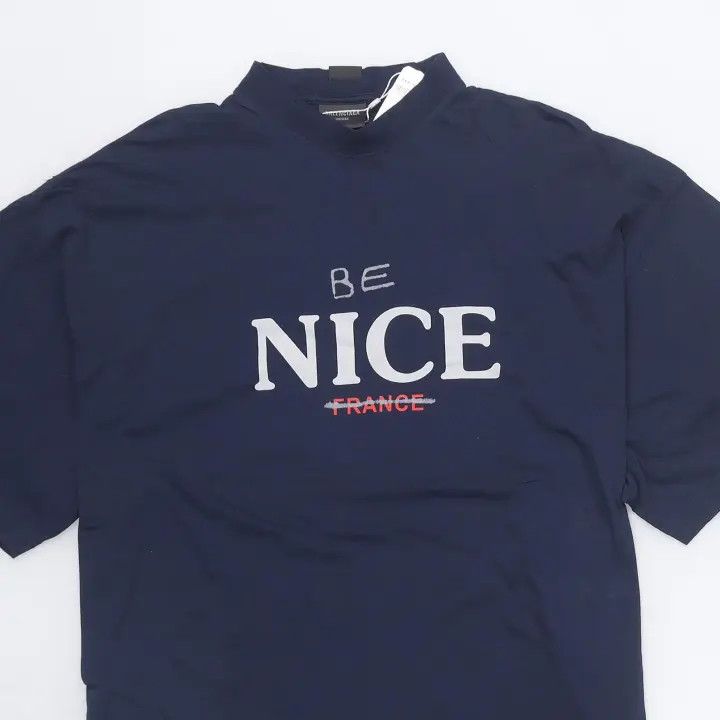 Balenciaga Balenciaga Blue Logo T-Shirt Size US S / EU 44-46 / 1 - 3 Thumbnail