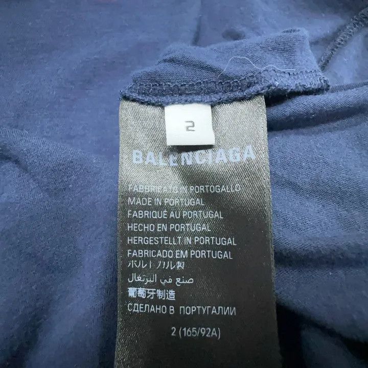 Balenciaga Balenciaga Blue Logo T-Shirt Size US S / EU 44-46 / 1 - 14 Thumbnail