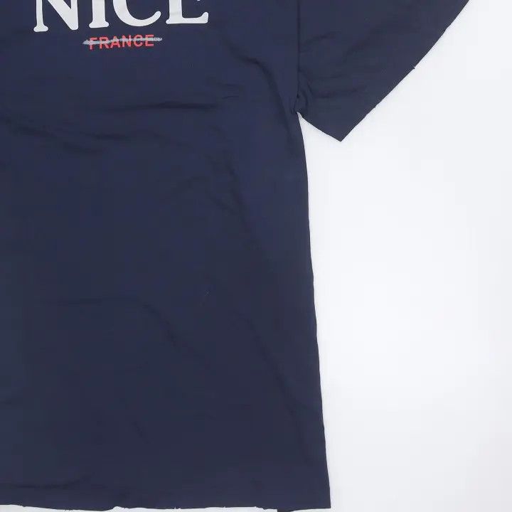 Balenciaga Balenciaga Blue Logo T-Shirt Size US S / EU 44-46 / 1 - 5 Thumbnail