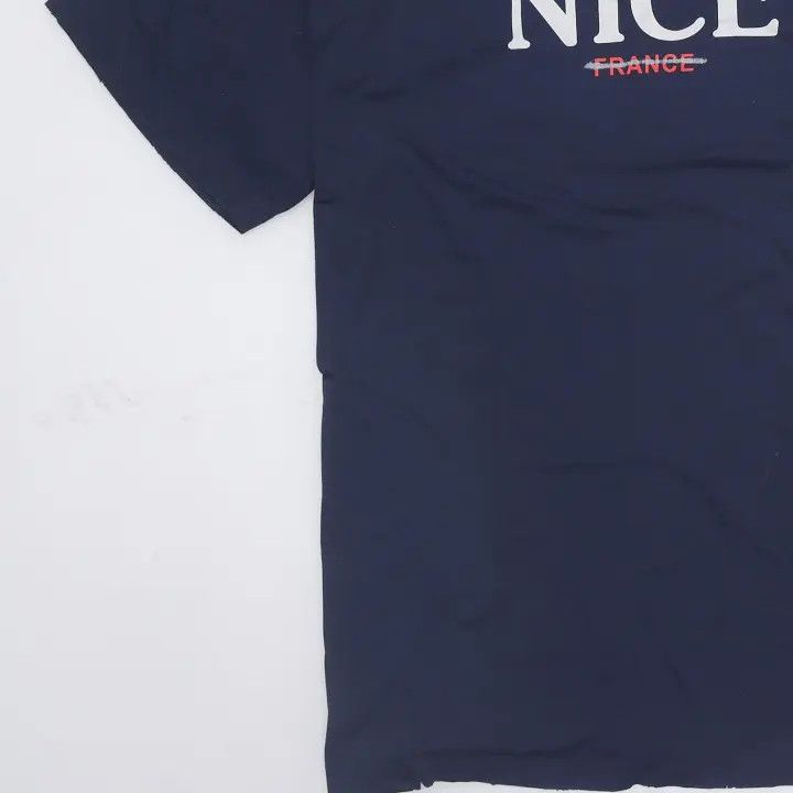 Balenciaga Balenciaga Blue Logo T-Shirt Size US S / EU 44-46 / 1 - 4 Thumbnail