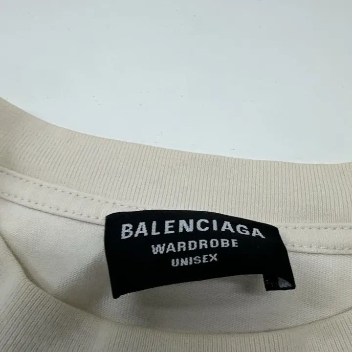 Balenciaga Balenciaga Logo Print Crew Neck Short Sleeve T-Shirt Size US S / EU 44-46 / 1 - 5 Thumbnail