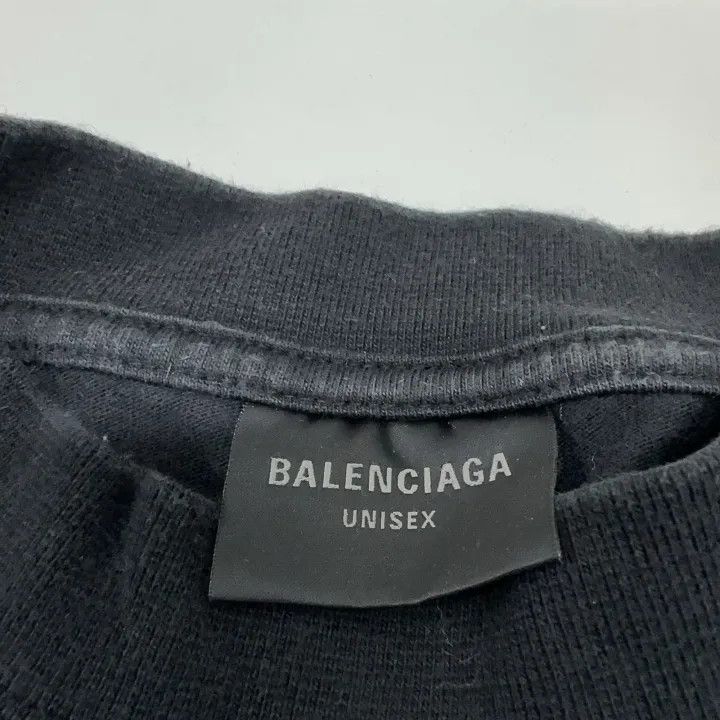 Balenciaga Balenciaga Black Logo Print Short Sleeve T-Shirt Size US L / EU 52-54 / 3 - 6 Thumbnail