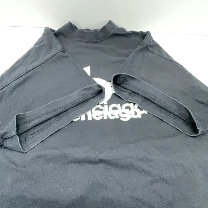 Balenciaga Balenciaga Black Logo Print Short Sleeve T-Shirt Size US L / EU 52-54 / 3 - 11 Thumbnail