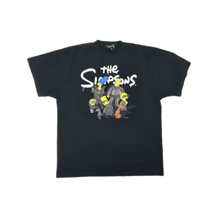 Balenciaga Balenciaga x The Simpsons Cartoon Print T-Shirt Size US L / EU 52-54 / 3 - 2 Thumbnail