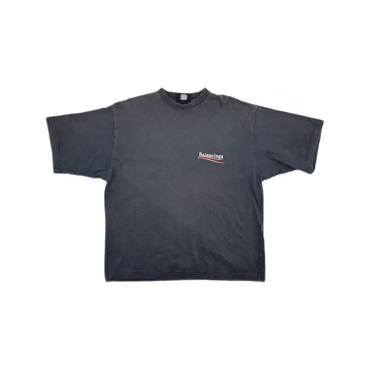 Balenciaga Balenciaga Men's Short Sleeve T-Shirt with Embroidery Size US XS / EU 42 / 0 - 2 Thumbnail