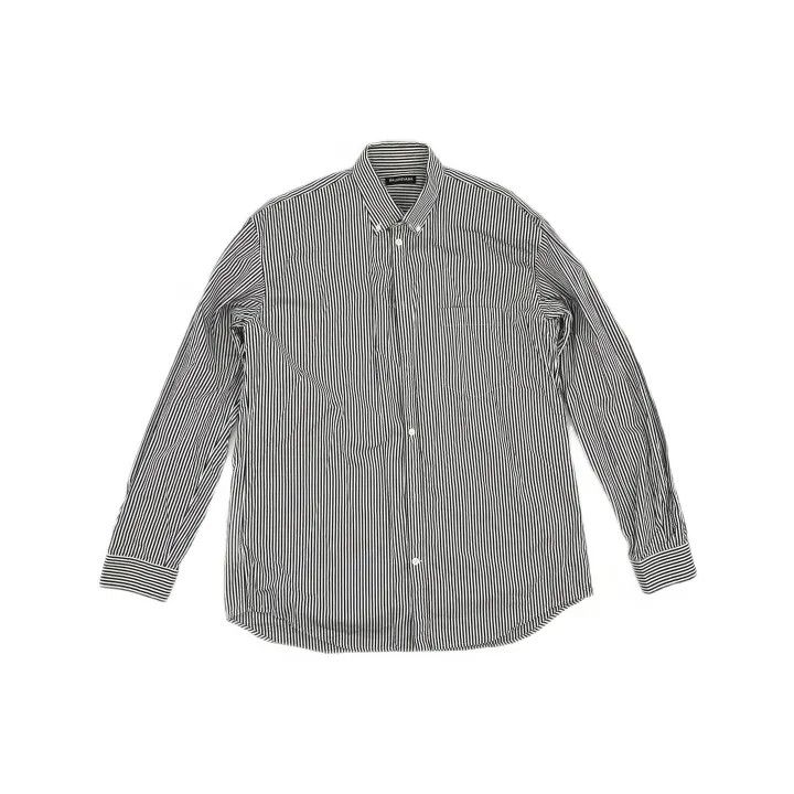 Balenciaga Balenciaga Striped Logo Long Sleeve Shirt Size US M / EU 48-50 / 2 - 2 Thumbnail