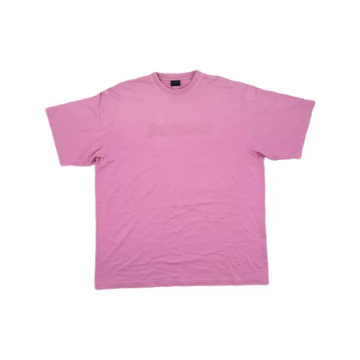 Balenciaga Balenciaga Vintage Logo Distressed T-Shirt Pink Size US M / EU 48-50 / 2 - 2 Thumbnail