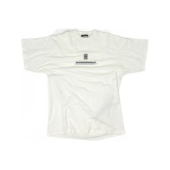 Balenciaga Balenciaga SS22 Logo Print Short Sleeve T-Shirt Size US M / EU 48-50 / 2 - 2 Thumbnail