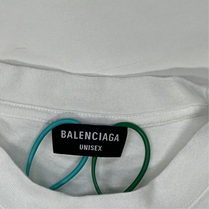 Balenciaga Balenciaga x WFP White Logo T-Shirt Size US S / EU 44-46 / 1 - 5 Thumbnail