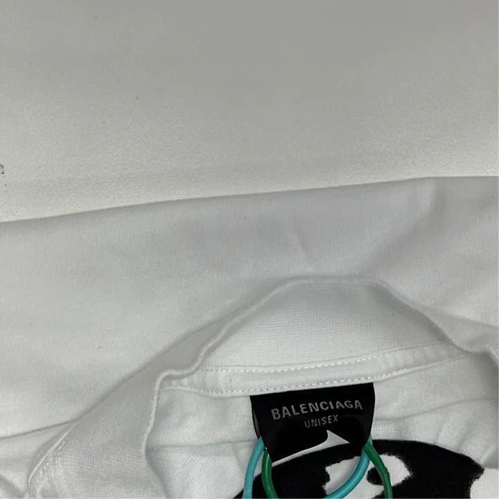 Balenciaga Balenciaga White Graphic Short Sleeve T-Shirt Size US S / EU 44-46 / 1 - 2 Thumbnail