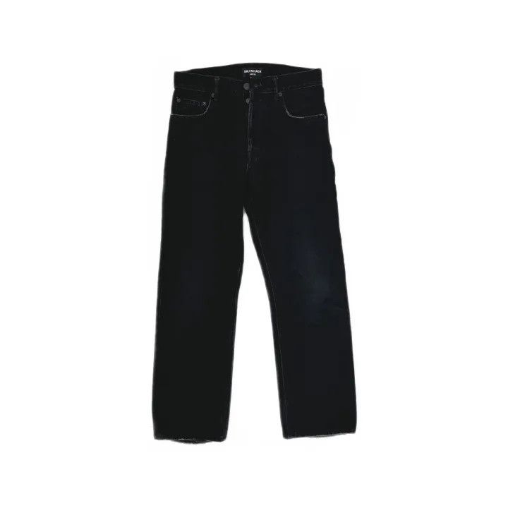 Balenciaga Balenciaga Black Loose Straight Leg Jeans Size US 30 / EU 46 - 2 Thumbnail