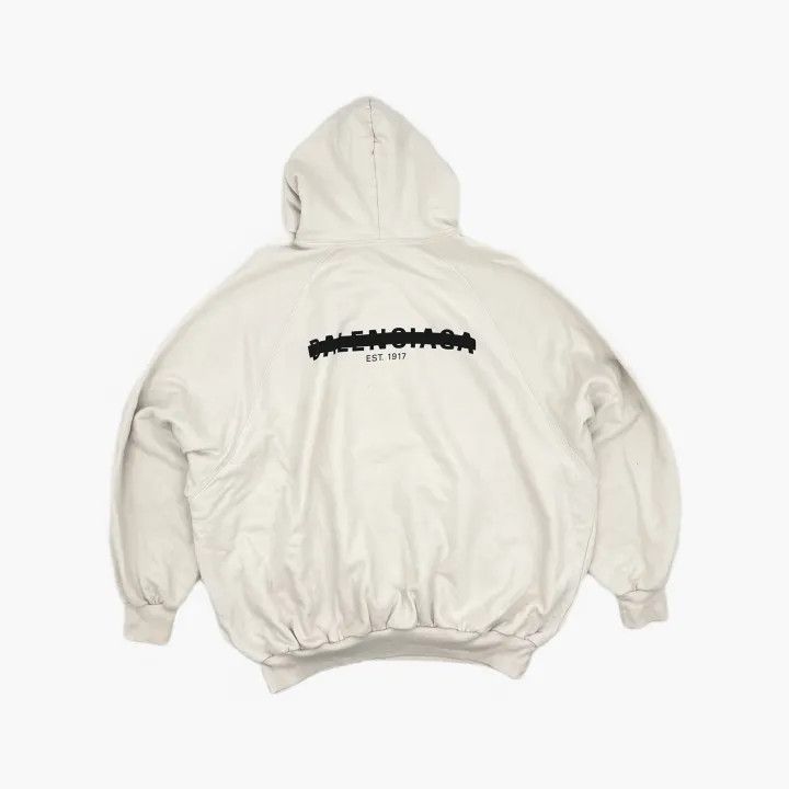 Balenciaga Balenciaga Logo Hooded Sweatshirt for Men Size US M / EU 48-50 / 2 - 3 Thumbnail