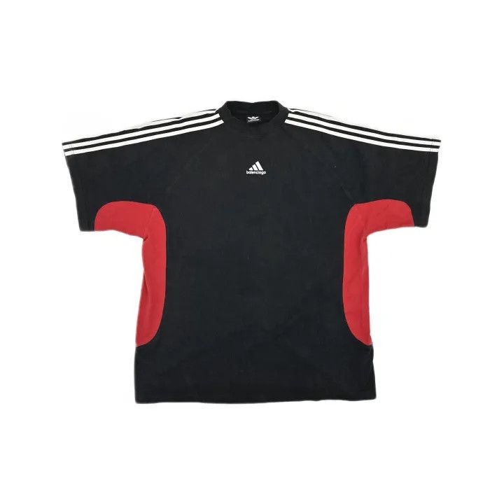 Balenciaga Balenciaga x Adidas Color Blocked Short Sleeve Tee Size US L / EU 52-54 / 3 - 2 Thumbnail