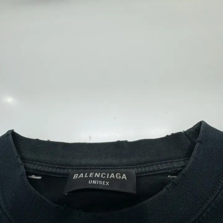 Balenciaga Balenciaga SS22 Maison Distressed Logo T-Shirt Size US M / EU 48-50 / 2 - 6 Thumbnail
