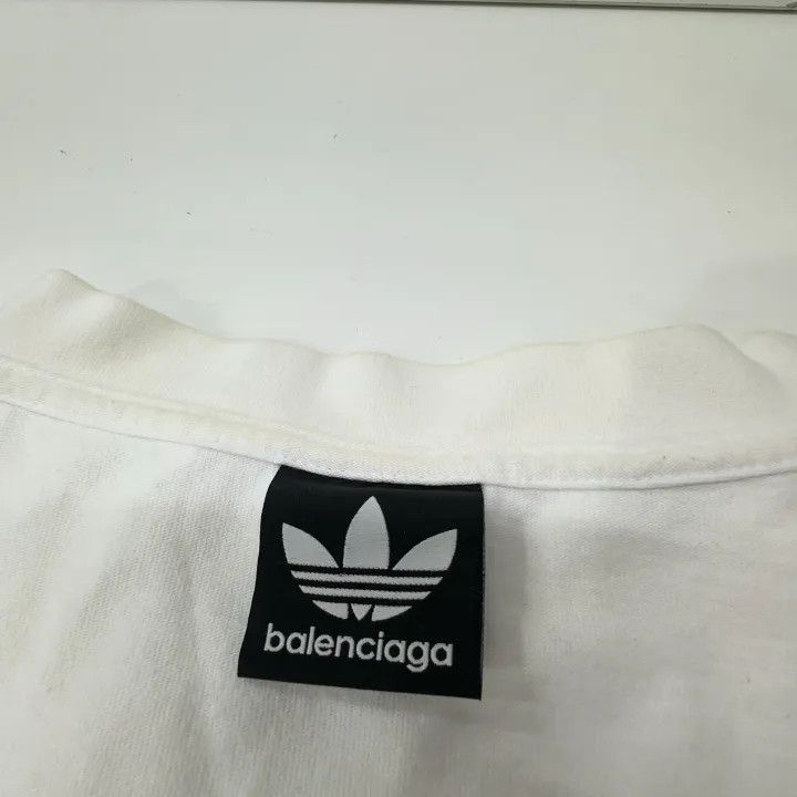 Balenciaga Balenciaga x Adidas Logo Embroidered T-Shirt Size US M / EU 48-50 / 2 - 6 Thumbnail