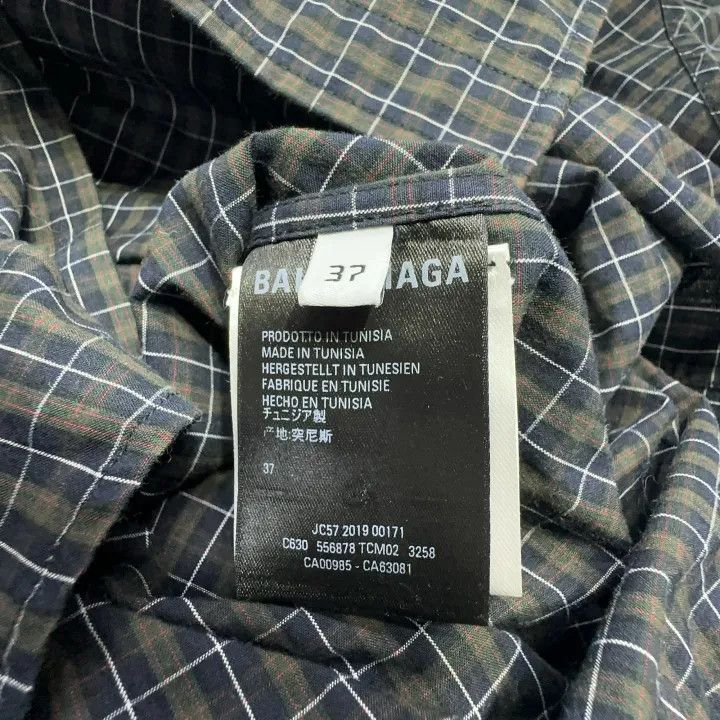 Balenciaga Balenciaga Plaid Button-Up Shirt for Men Size US S / EU 44-46 / 1 - 4 Thumbnail