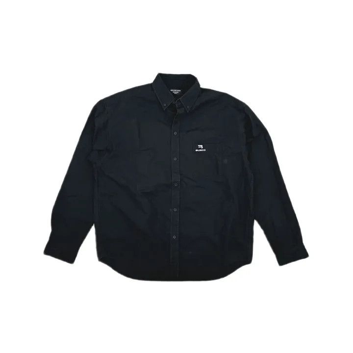Balenciaga Balenciaga Large Fit Embroidered Long Sleeve Shirt Size US L / EU 52-54 / 3 - 2 Thumbnail