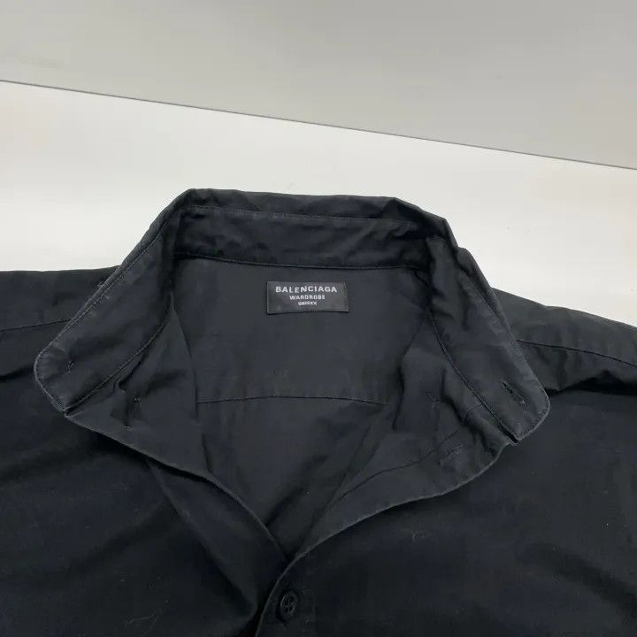 Balenciaga Balenciaga Large Fit Embroidered Long Sleeve Shirt Size US L / EU 52-54 / 3 - 6 Thumbnail