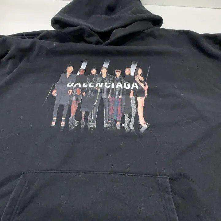 Balenciaga Balenciaga Black Logo Print Casual Hoodie Size US M / EU 48-50 / 2 - 9 Thumbnail