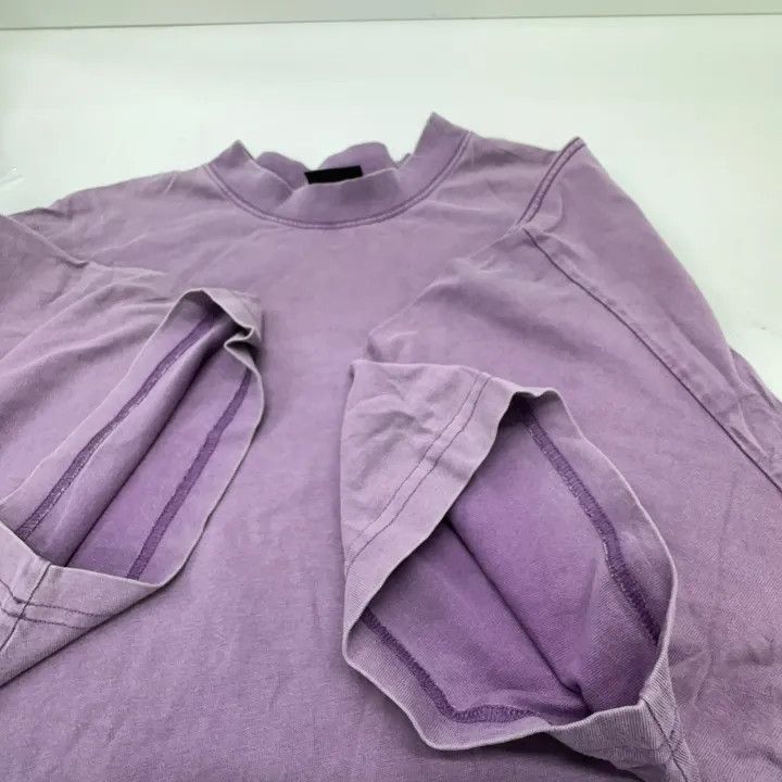 Balenciaga Balenciaga Purple Logo Crew Neck T-Shirt Size US L / EU 52-54 / 3 - 9 Thumbnail
