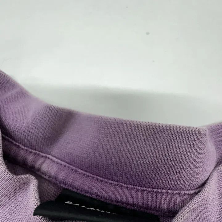 Balenciaga Balenciaga Purple Logo Crew Neck T-Shirt Size US L / EU 52-54 / 3 - 6 Thumbnail