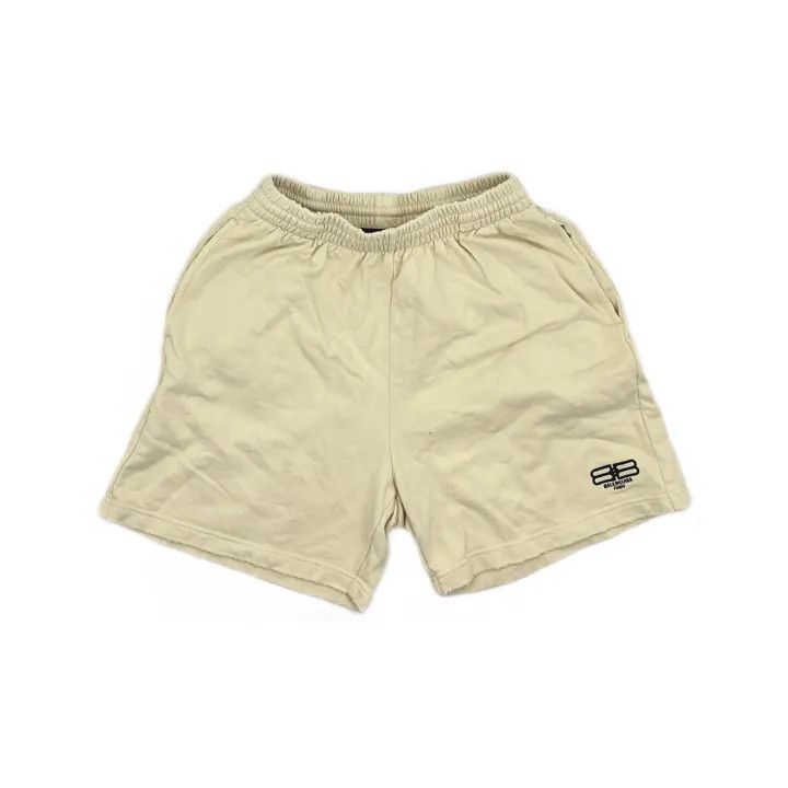Balenciaga Balenciaga Logo Print Elastic Waist Casual Shorts Size US 26 / EU 42 - 2 Thumbnail