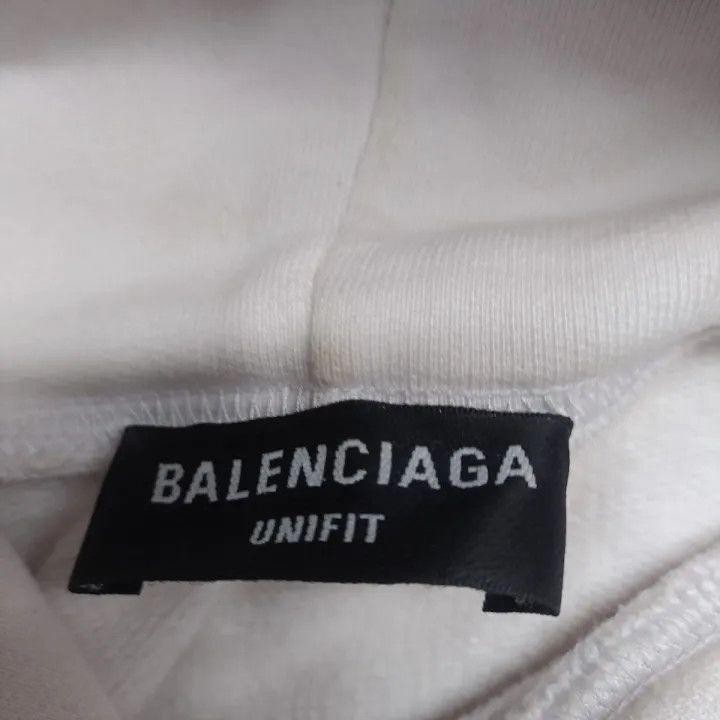 Balenciaga Balenciaga Logo Hoodie for Men in Off-White Size US M / EU 48-50 / 2 - 4 Thumbnail