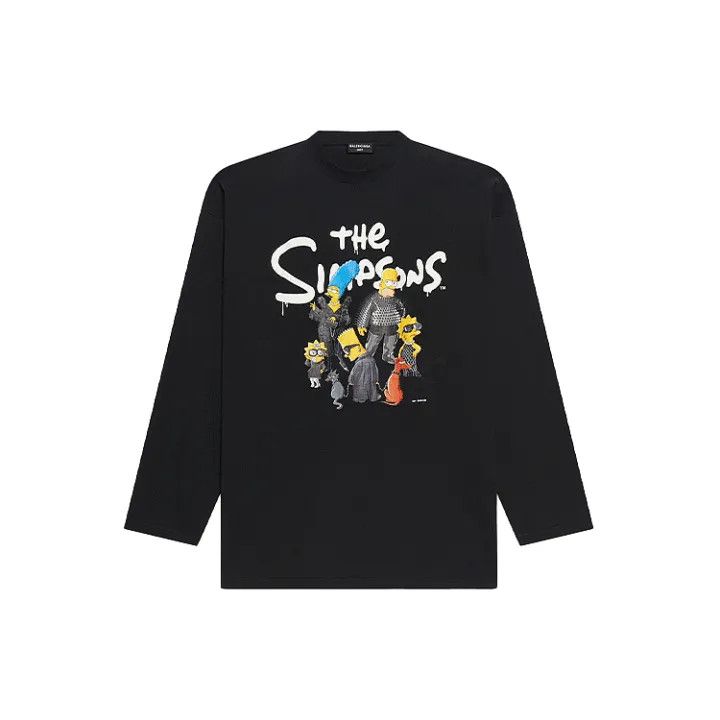 Balenciaga Balenciaga x The Simpsons Graphic Long Sleeve Sweatshirt Size US M / EU 48-50 / 2 - 2 Thumbnail