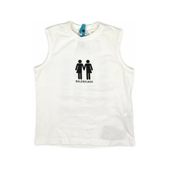 Balenciaga Balenciaga FW22 Sleeveless Logo Tank Top Size US L / EU 52-54 / 3 - 2 Thumbnail