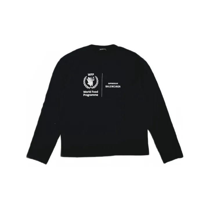Balenciaga Balenciaga World Food Programme Long Sleeve Sweatshirt Size US L / EU 52-54 / 3 - 2 Thumbnail