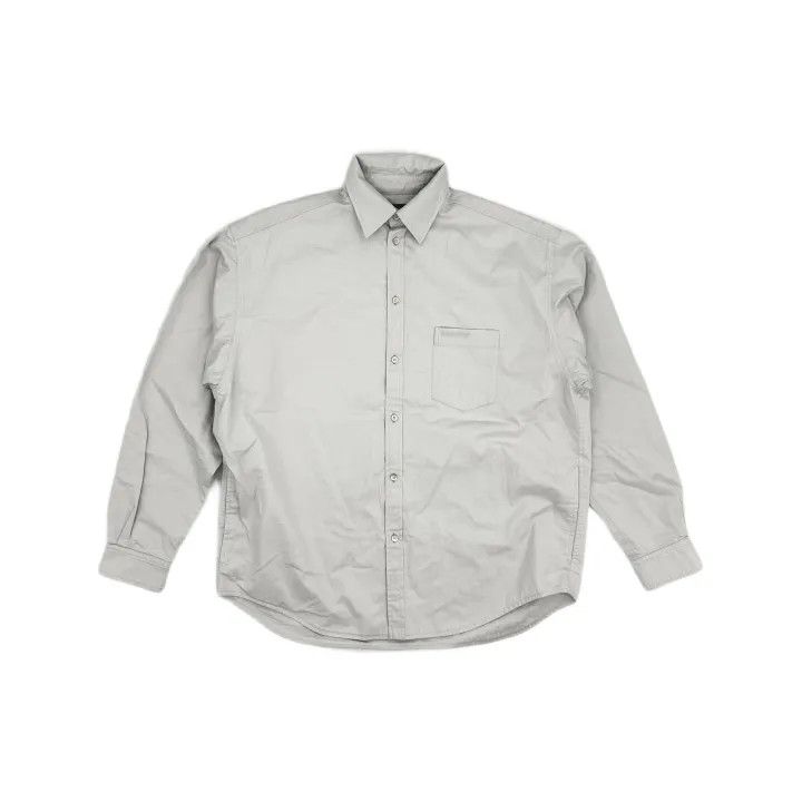 Balenciaga Balenciaga Casual Gray Long Sleeve Shirt Size US M / EU 48-50 / 2 - 2 Thumbnail