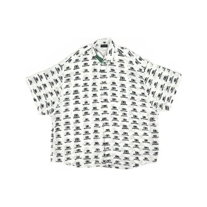 Balenciaga Balenciaga SS23 Logo Print Regular Fit Shirt Size US M / EU 48-50 / 2 - 2 Thumbnail