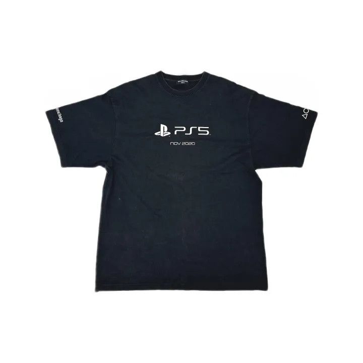 Balenciaga Balenciaga x PlayStation Graphic Print T-Shirt Size US M / EU 48-50 / 2 - 2 Thumbnail
