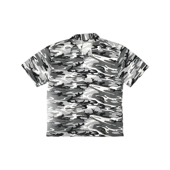 Balenciaga Balenciaga Casual Camouflage Print Short Sleeve Shirt Size US M / EU 48-50 / 2 - 2 Thumbnail