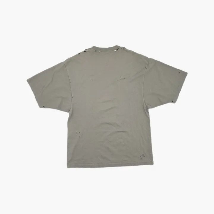 Balenciaga Balenciaga Gray Distressed Graphic T-Shirt Size US XXS / EU 40 - 3 Thumbnail