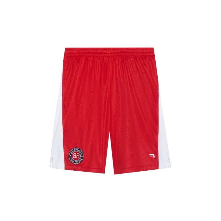 Balenciaga Balenciaga Red Sport Knit Football Shorts Size US 26 / EU 42 - 2 Thumbnail