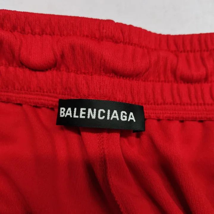 Balenciaga Balenciaga Red Sport Knit Football Shorts Size US 26 / EU 42 - 3 Thumbnail