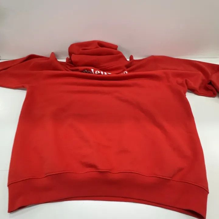 Balenciaga Balenciaga Red Hooded Sweatshirt Size US XL / EU 56 / 4 - 12 Thumbnail