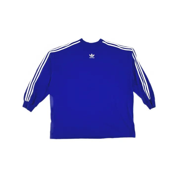 Balenciaga Balenciaga x Adidas Blue Long Sleeve T-Shirt Size US L / EU 52-54 / 3 - 2 Thumbnail