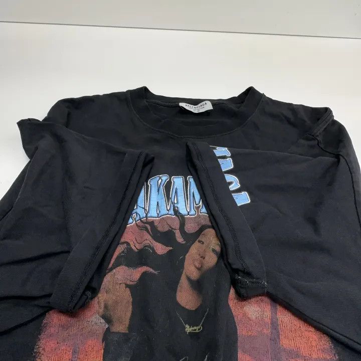Balenciaga Balenciaga SS22 Music Aya Nakamura Black T-Shirt Size US S / EU 44-46 / 1 - 8 Thumbnail