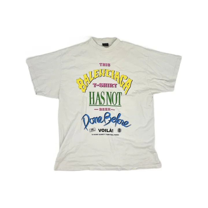 Balenciaga Balenciaga Logo Print Short Sleeve T-Shirt Size US L / EU 52-54 / 3 - 2 Thumbnail