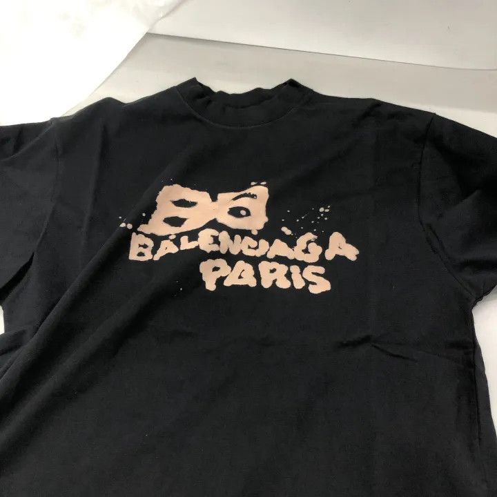 Balenciaga Balenciaga Black Graphic Short Sleeve T-Shirt Size US S / EU 44-46 / 1 - 3 Thumbnail