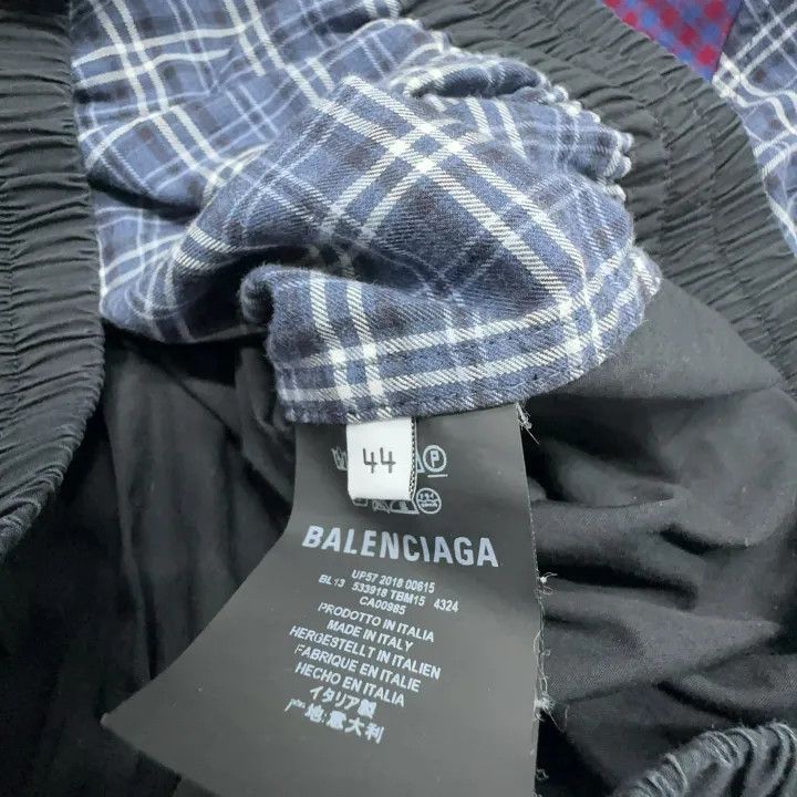 Balenciaga Balenciaga Men's Zip-Up Checkered Jacket Size US L / EU 52-54 / 3 - 4 Thumbnail