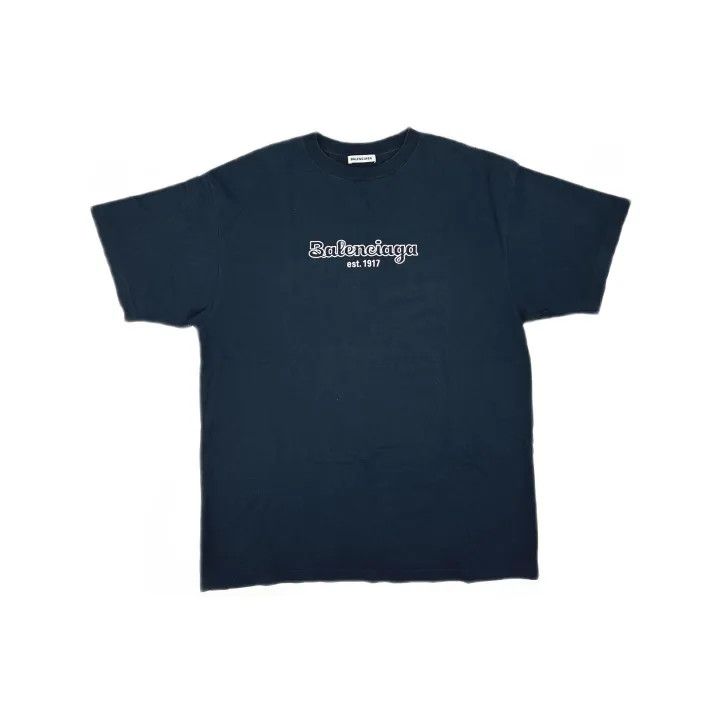 Balenciaga Balenciaga Logo Cotton Crew Neck T-Shirt Size US XS / EU 42 / 0 - 2 Thumbnail