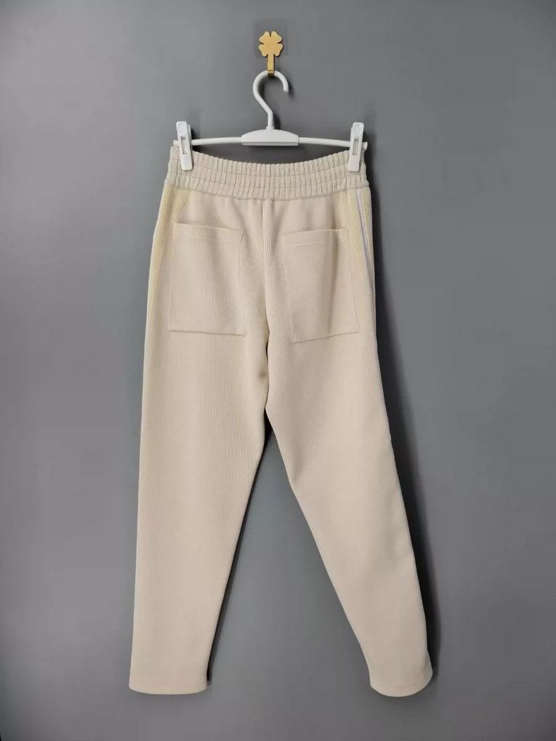 Louis Vuitton beige color block zippered track pants Size US 26 / EU 42 - 2 Thumbnail