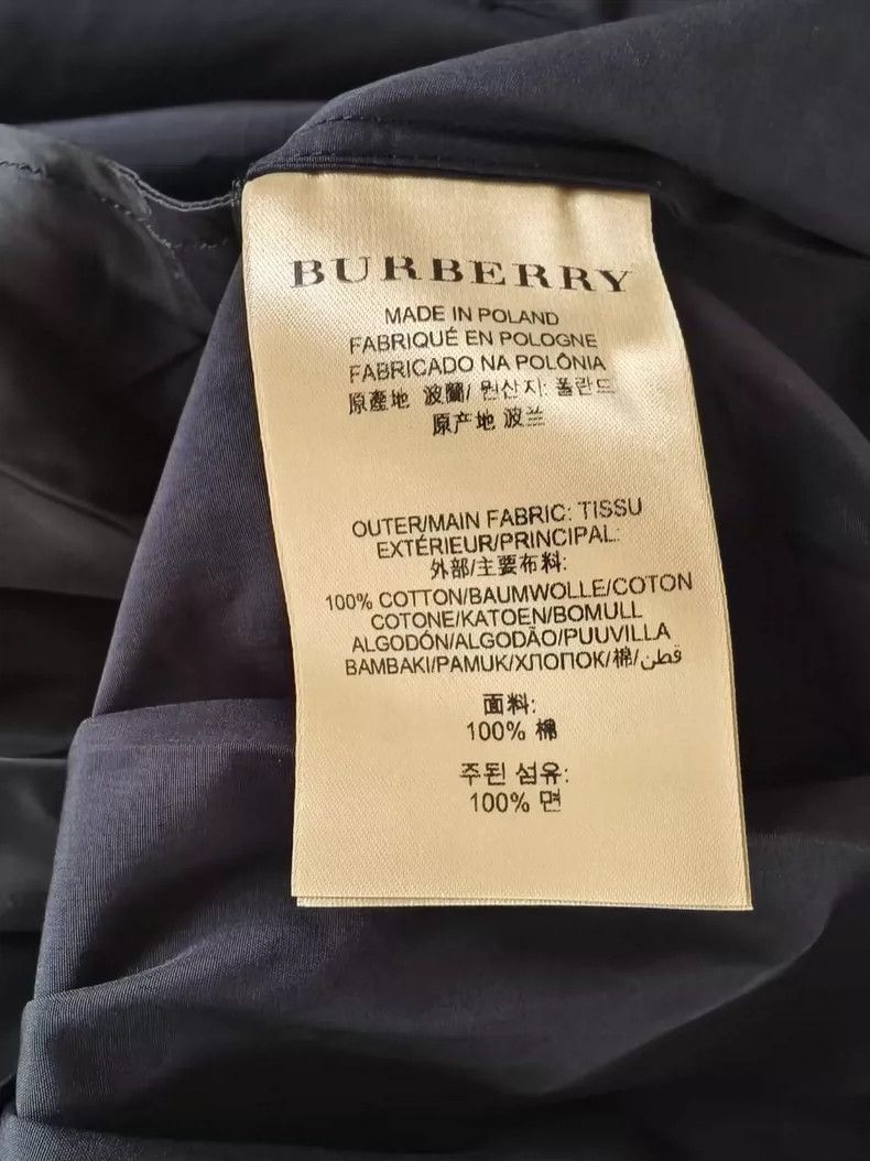 Burberry Burberry Black Cotton Collar Dress Shirt Size US M / EU 48-50 / 2 - 6 Thumbnail