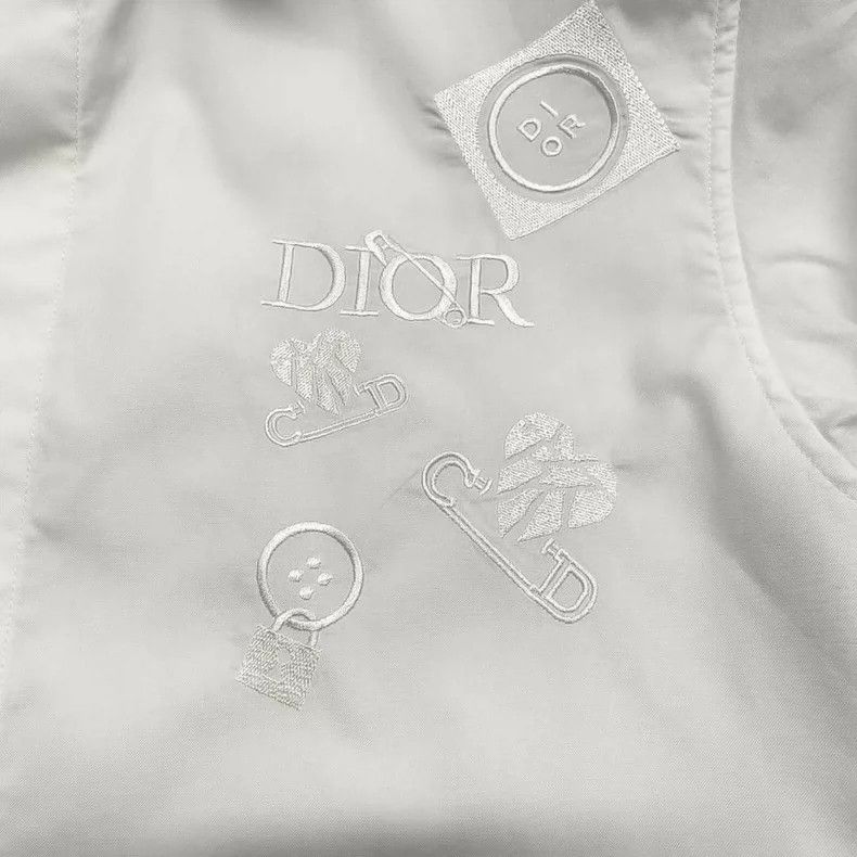 Dior Dior Long Sleeve Shirt with Logo Embroidery Size US M / EU 48-50 / 2 - 6 Thumbnail