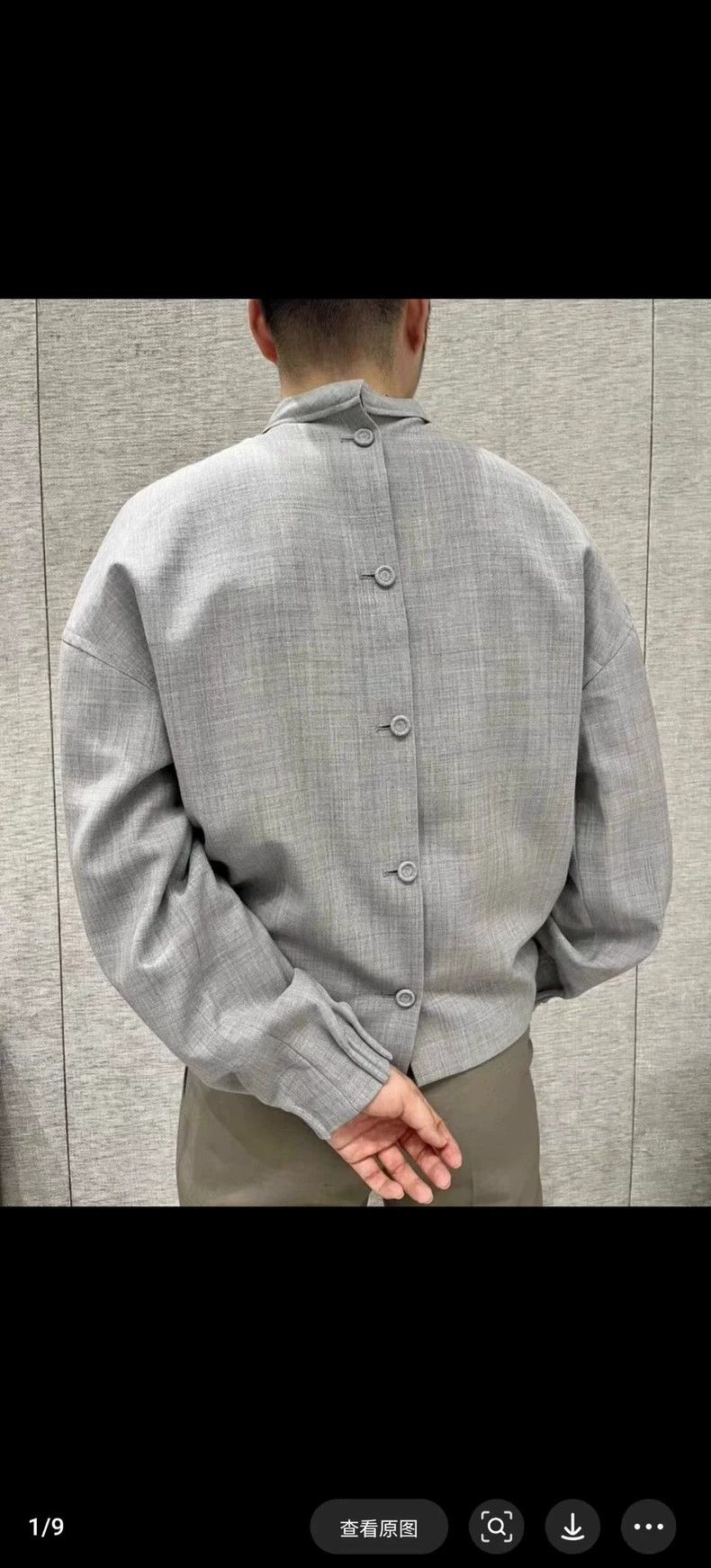 Dior elegant gray wool reversible coat for men Size US L / EU 52-54 / 3 - 7 Thumbnail