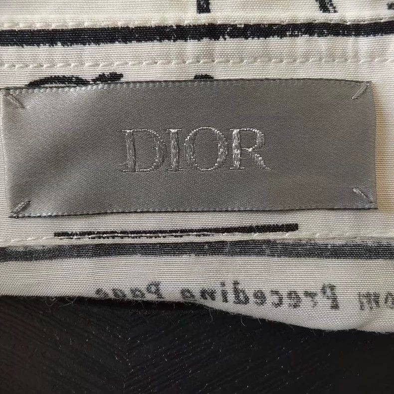 Dior dior x erl graphic newspaper print shirt Size US M / EU 48-50 / 2 - 3 Thumbnail